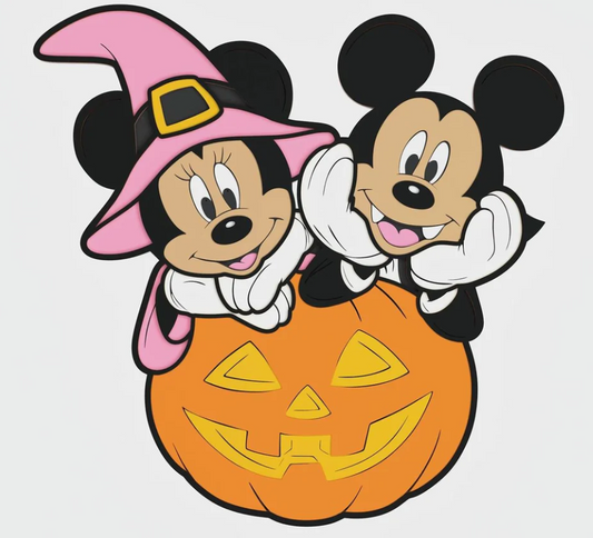 Mickey and Minnie Mouse